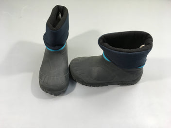 Bottes de neige noires-bleues