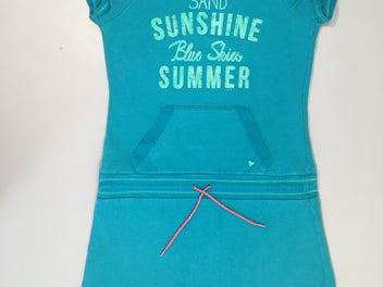 Robe sweat m.c turquoise sand sunshine