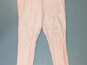 Pantalon léger rose pâle texturé