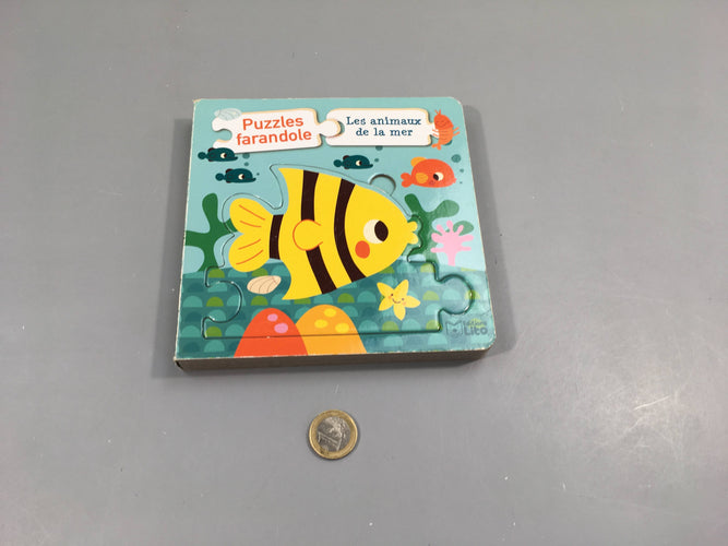 Puzzles farandole-les animaux de la mer, moins cher chez Petit Kiwi