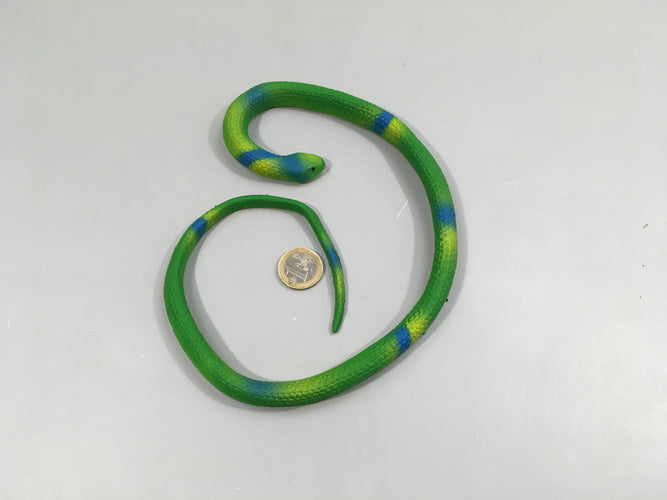 Serpent vert -bleu, moins cher chez Petit Kiwi