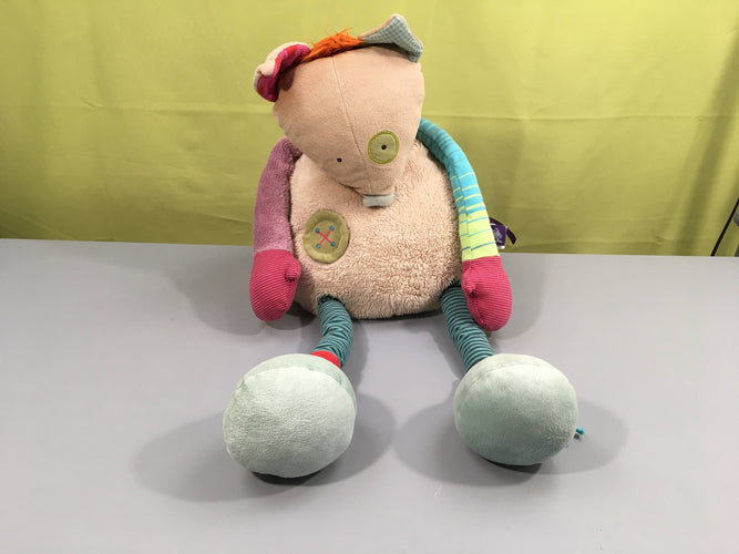 Grande peluche " Les Jolis pas beaux" 62 cm, moins cher chez Petit Kiwi