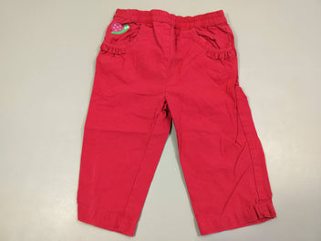 Pantalon rose fushia, escargot 100% coton