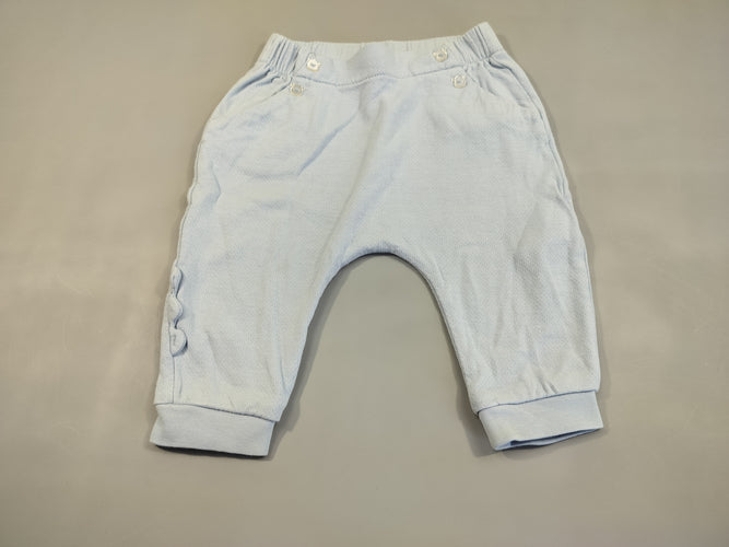Pantalon sarouel bleu clair ,, moins cher chez Petit Kiwi