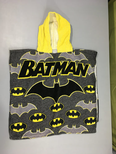 Poncho de bain grise Batman, moins cher chez Petit Kiwi