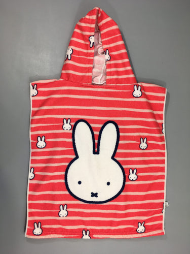 Poncho de bain rose Miffy, moins cher chez Petit Kiwi