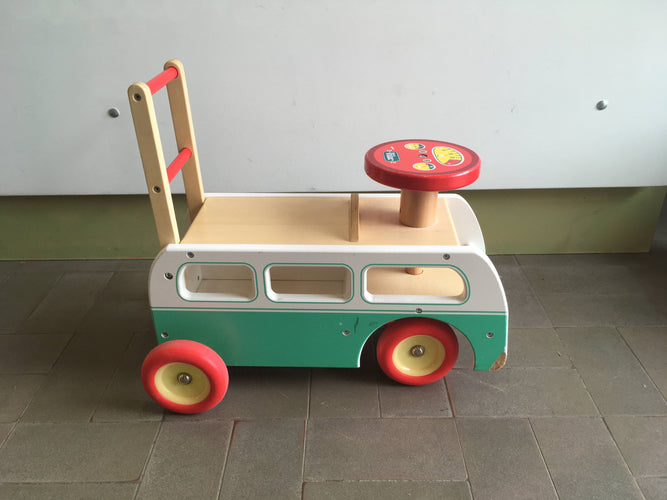 Chariot de Marche Porteur Combi WW Retro 2 en 1 en bois Vilac - 90€ neuf, moins cher chez Petit Kiwi