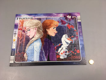 Planche puzzle Reine des neiges, 48 pcs, +5a