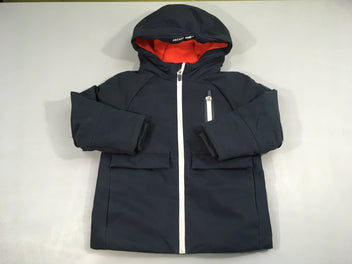 Parka te.chnique à capuche bleu marine en twill déperlant-Jacadi