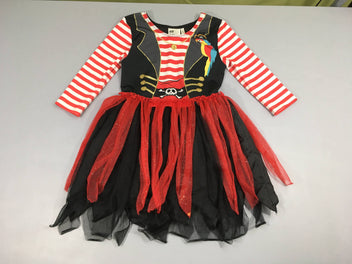 Déguisement Robe de Pirate Boulochée au bas manches