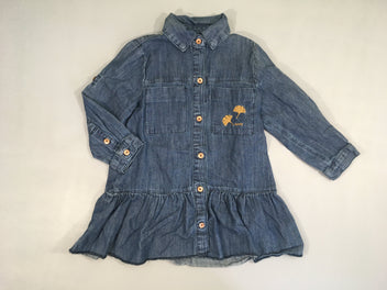 Robe m.l chemise denim