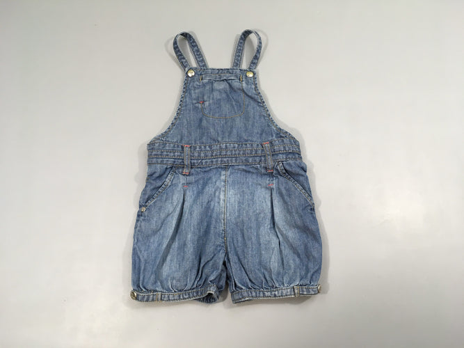 Salopette short denim, moins cher chez Petit Kiwi