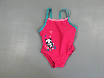 Maillot rose vif panda