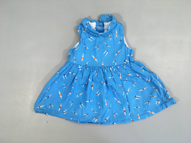 Robe s.m bleue nageurs, moins cher chez Petit Kiwi