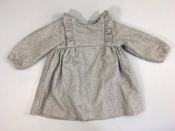 Robe m.l 60% laine gris chiné