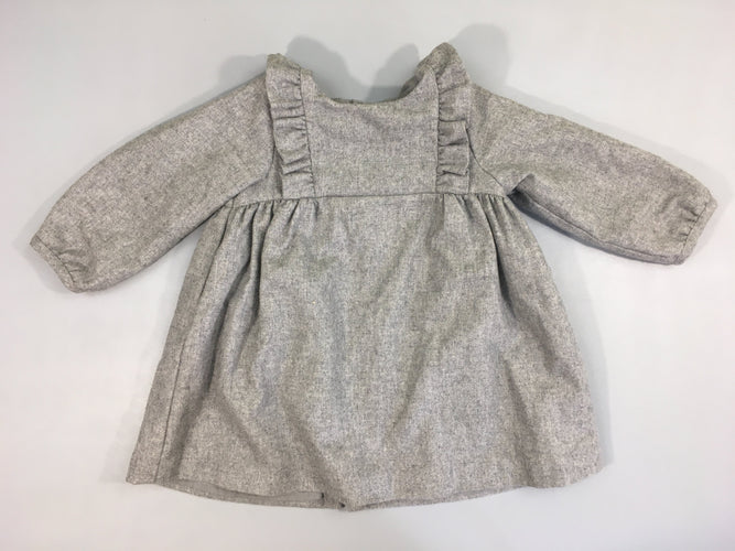 Robe m.l 60% laine gris chiné, moins cher chez Petit Kiwi