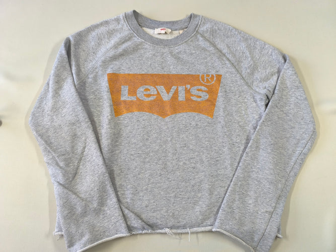 Sweat court gris "Levi's", XS, moins cher chez Petit Kiwi