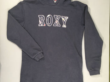 Robe sweat m.l à capuche bleue Roxy Boulochée