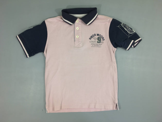 Polo m.c vieux rose 9, moins cher chez Petit Kiwi