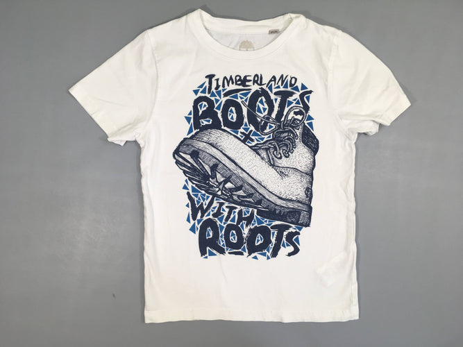 T-shirt m.c blanc Boots, moins cher chez Petit Kiwi