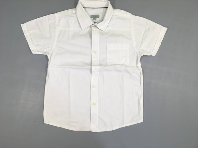 Chemise m.c blanche, moins cher chez Petit Kiwi