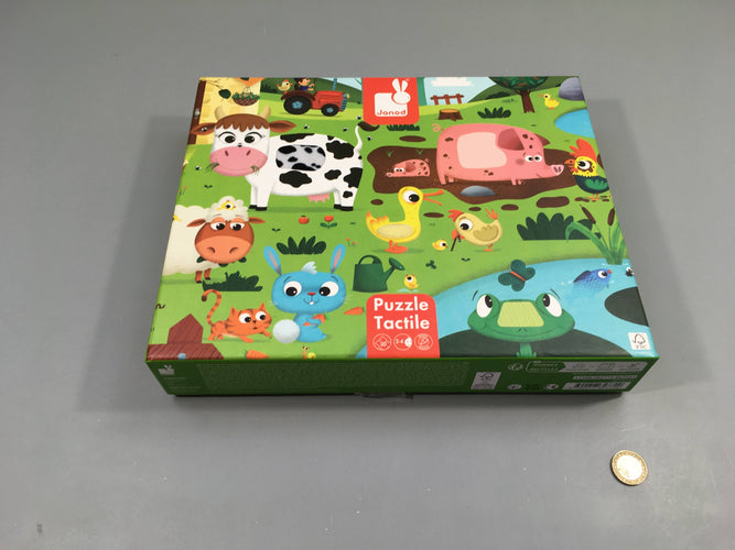 Complet puzzle tactile géant la ferme, 2-4ans, moins cher chez Petit Kiwi