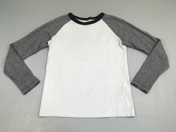 T-shirt m.l bleu/gris chiné