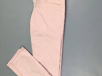 Etat neuf-Pantalon velours rose pâle irisé