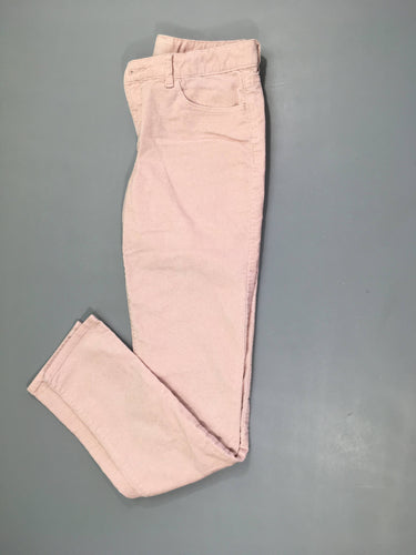 Etat neuf-Pantalon velours rose pâle irisé, moins cher chez Petit Kiwi