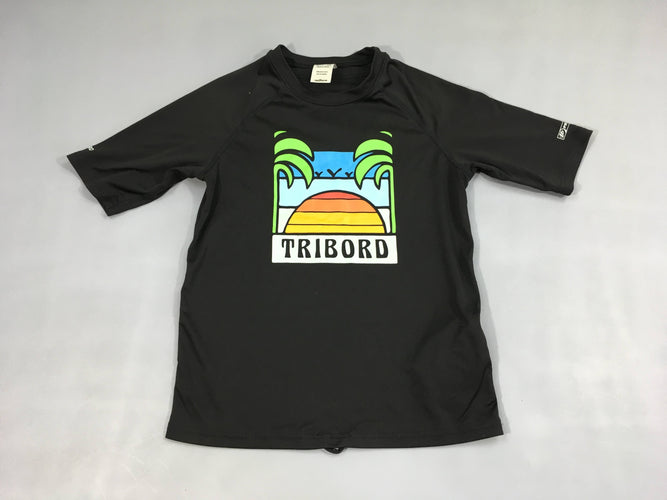 T-shirt m.c anti-UV noir Soleil Tribord, moins cher chez Petit Kiwi