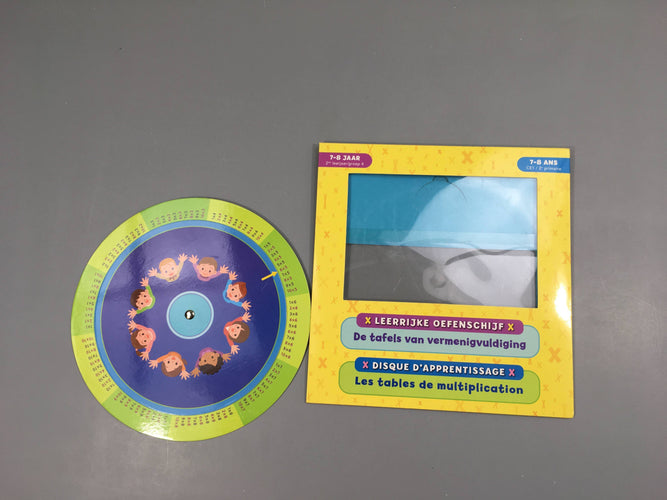 Disque d'apprentissage Les tables de multiplication 7-8a, moins cher chez Petit Kiwi