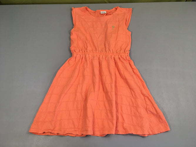 Robe s.m molleton orange palmier, moins cher chez Petit Kiwi