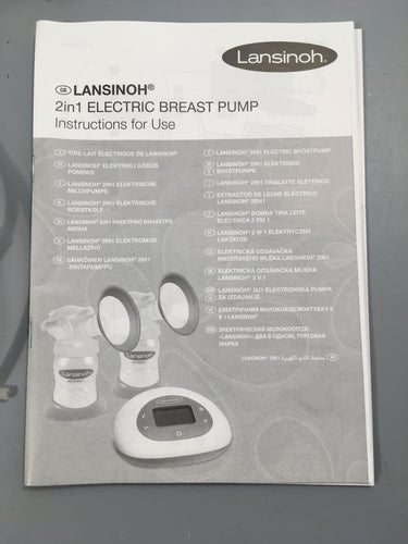 Complet Lansinoh 2in1 electric breast pump, tire-lait éléctrique, moins cher chez Petit Kiwi