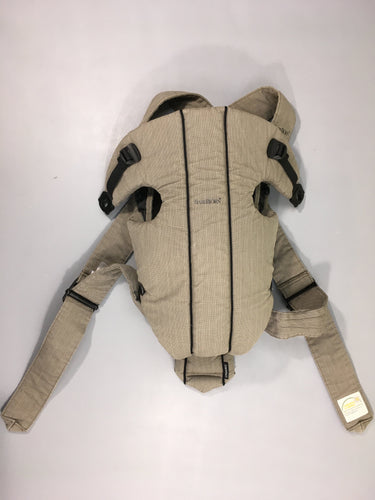 Porte bébé taupe/gris petits carreaux, moins cher chez Petit Kiwi