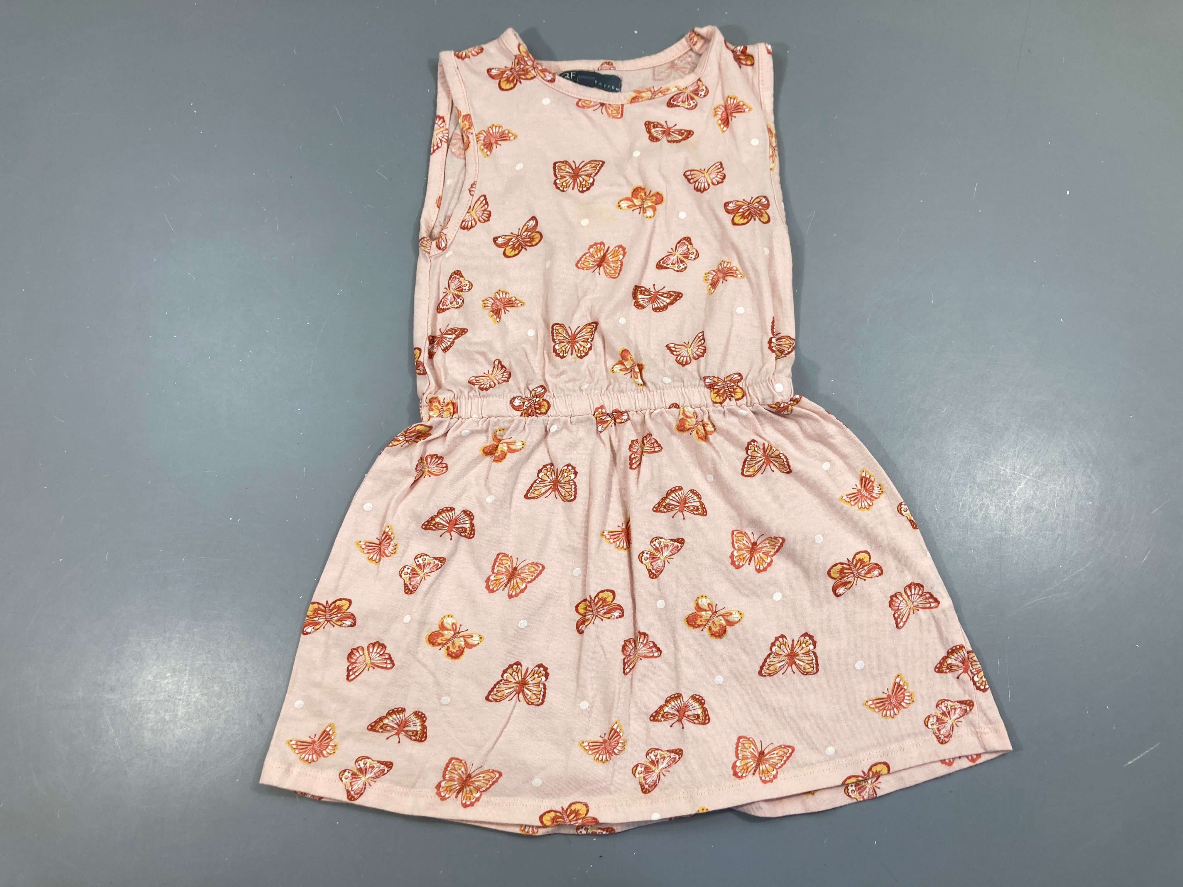 Robe s.m rose pâle Papillons