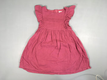 Robe m.c rose/mauve gaze de coton