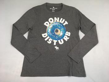 T-shirt m.l gris chiné Donut, légèrement bouloché