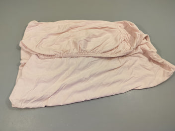 Drap housse berceau  (40x90 cm)rose clair 100% coton