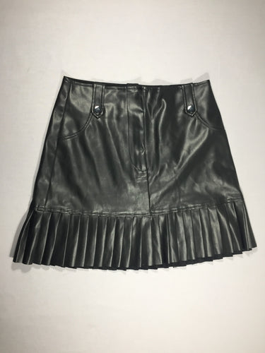 Jupe plissée simili cuir stradivarius best sale