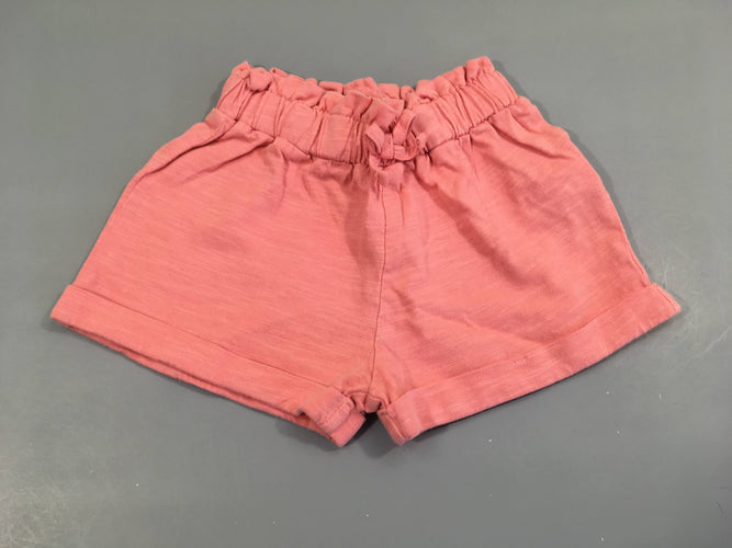 Short jersey rose flammé, moins cher chez Petit Kiwi