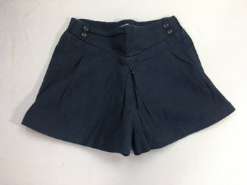 Jupe-short bleu foncé boutons