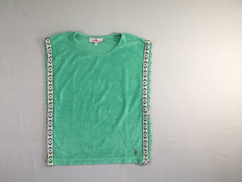 Blouse s.m éponge verte bandes latérales motifs triangulaires-Sugarfree