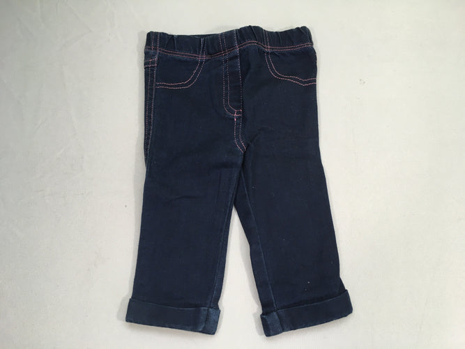 Jegging bleu foncé revers, moins cher chez Petit Kiwi