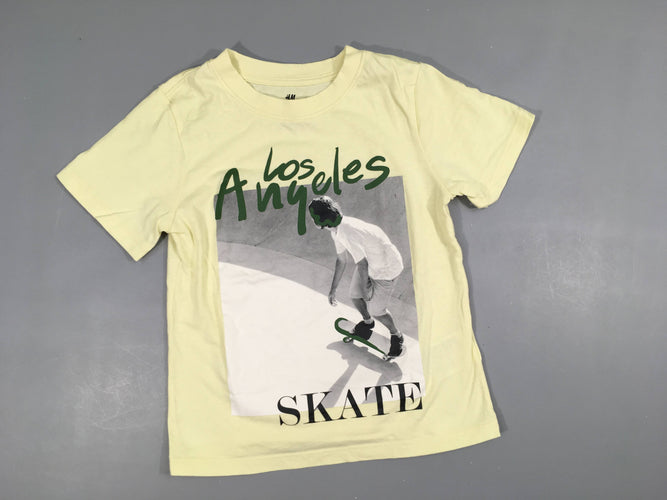 T-shirt m.c jaune los angeles, moins cher chez Petit Kiwi