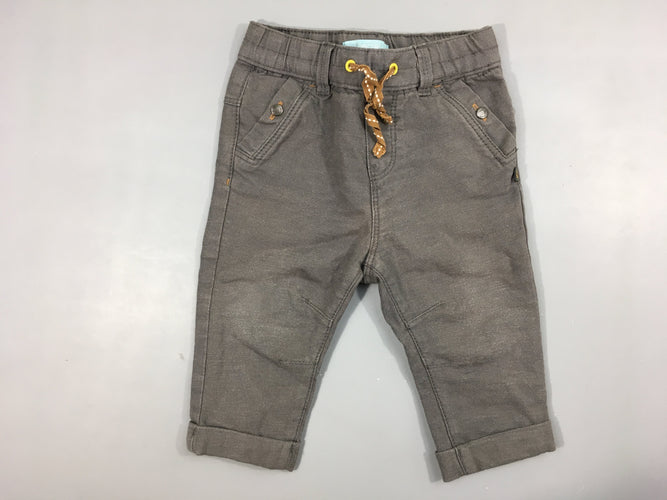 Pantalon gris chiné revers, moins cher chez Petit Kiwi