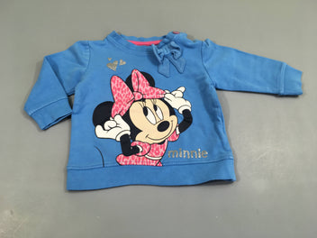 Sweat bleu Minnie avec noeud.