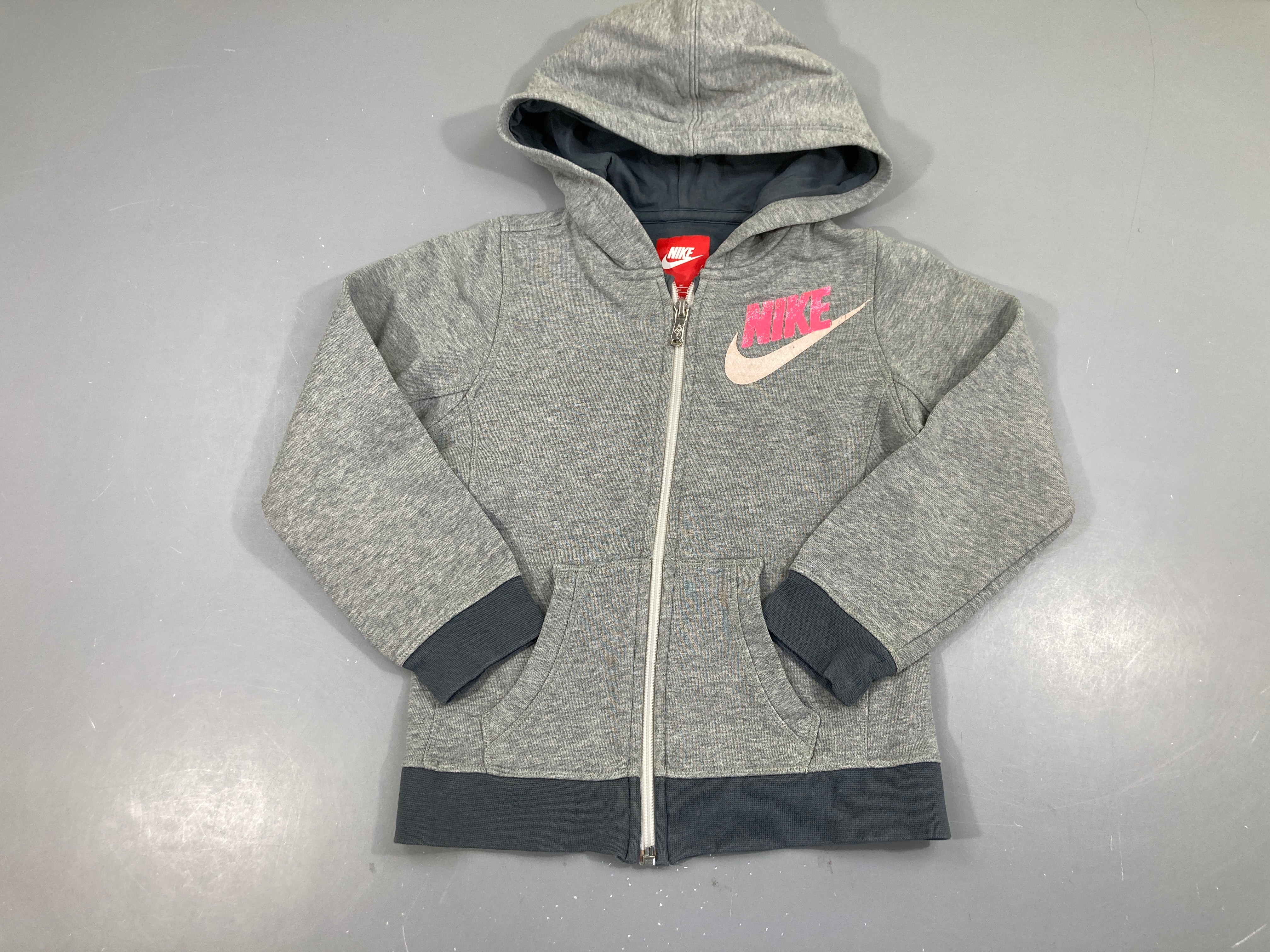 Sweat zippé à capuche gris chiné Nike