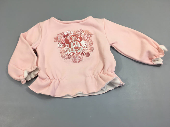 Pull rose Minnie et Figaro. Intérieur chaud, moins cher chez Petit Kiwi