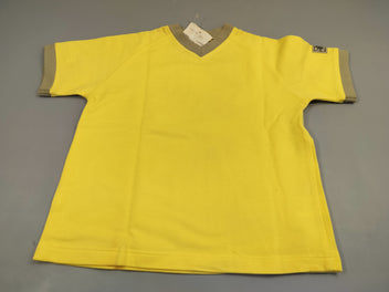 NEUF Polo Kayo m.c jaune bords gris