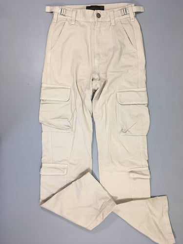 Pantalon beige cargo, Stradivarius, taille 32, moins cher chez Petit Kiwi